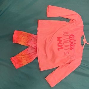 under armour two piece set, size 18 months